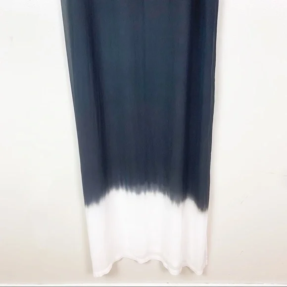 LACAUSA Sheer Maxi Length Ombre Dip Dye Dress Swimsuit Gauzy Coverup US S - Picture 4 of 13